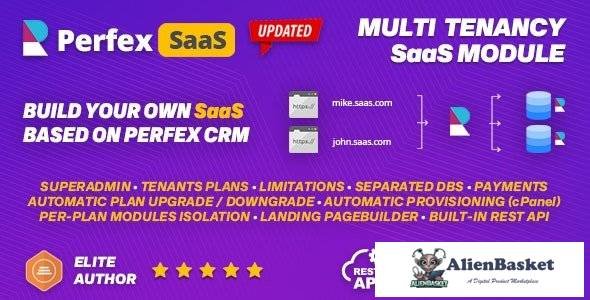 65263  SaaS module for Perfex CRM v1.0.8 - Multi Tenancy Support