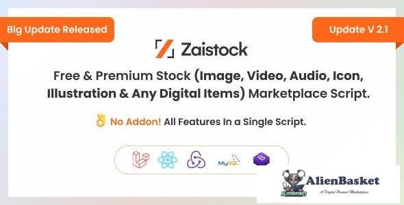 65270  Zaistock v2.1 - Free & Premium Stock Photo, Video, Audio, Icon Illustration Script