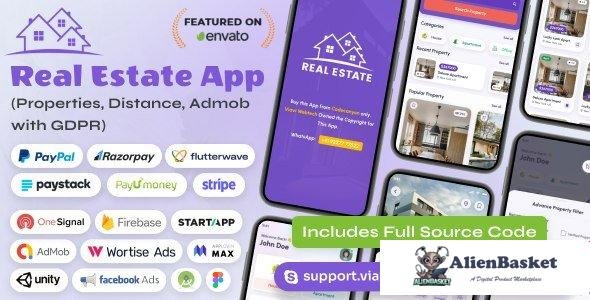 65335  Android Real Estate App (Properties, Distance, Admob with GDPR) - 23 September 2023