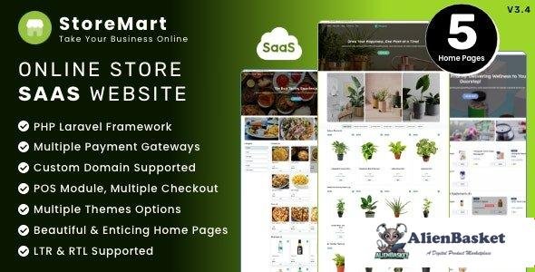 65337  StoreMart SaaS v3.4 - Online Product Selling Business Website Builder - 