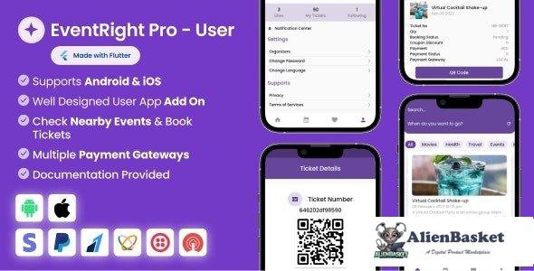 66548  User App for EventRight Pro Event Ticket Booking System v2.2.0