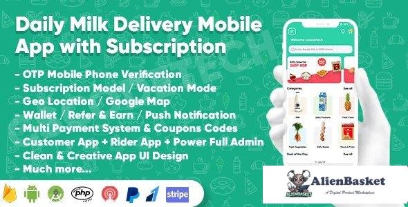 65391  Dairy Products, Grocery, Daily Milk Delivery Mobile App with Subscription v1.4