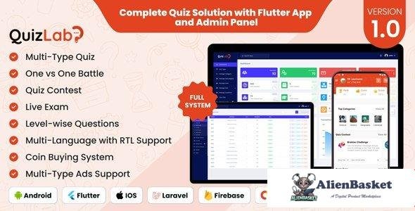 65541  QuizLab v1.0 - Complete Quiz Solution with Flutter App and Admin Panel - 