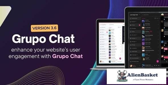 65593  Grupo Chat v3.6 - Chat Room & Private Chat PHP Script - 