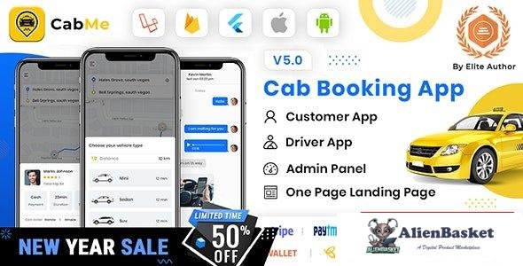 65751  CabME v5.0 - Flutter Complete Taxi app - Taxi Booking Solution