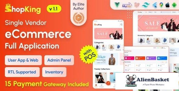65814  ShopKing v1.1 - eCommerce App with Laravel Website & Admin Panel with POS - 