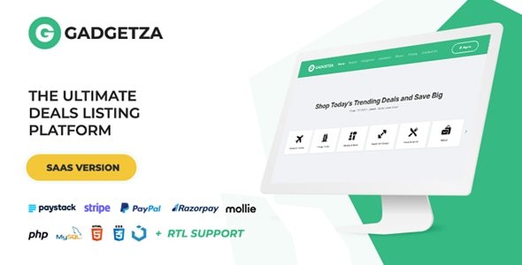 65827  Gadgetza v2.3.0 - Deals Listing Platform (SAAS)