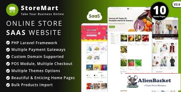 66809  StoreMart SaaS v3.7 - Online Product Selling Business Website Builder - 