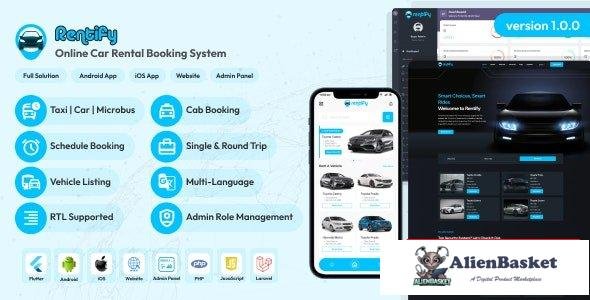 65995  Rentify v1.0.0 - Online Car Rental Booking System Full Solution