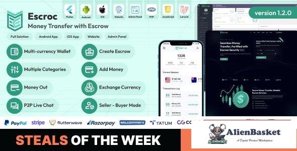 66121  Escroc v1.2.0 - Money Transfer with Escrow Full Solution - 