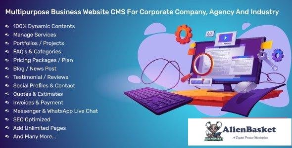 66132  Multipurpose Business Website CMS For Corporate Company, Agency And Industry v4.1.0