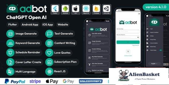 66138  AdBot v4.1.0 - ChatGPT Open AI Android and iOS App