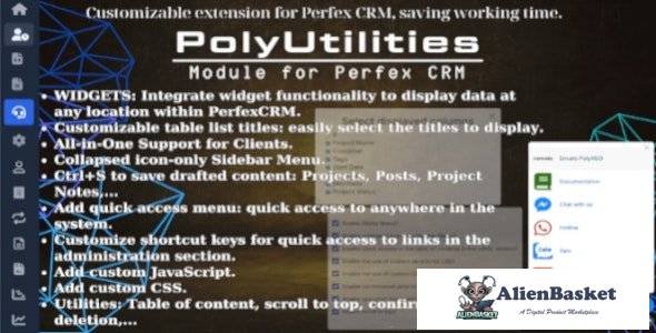 66488  PolyUtilities for Perfex CRM v1.0.8 - Quick Access Menu, Custom JS, CSS, and More