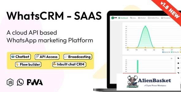 66543  WhatsCRM v1.8 - Chatbot, Flow Builder, API Access, WhatsApp CRM SAAS System