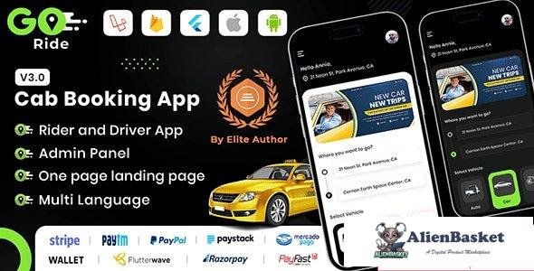 66565  GORIDE v3.0 - InDriver Clone - Flutter Complete Taxi Booking Solution with Bidding Option