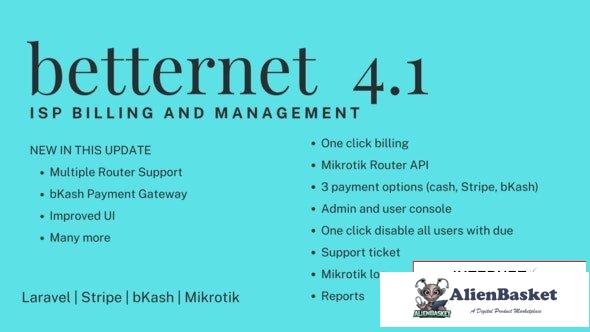 66719  Betternet v4.1 - ISP Billing with Mikrotik API