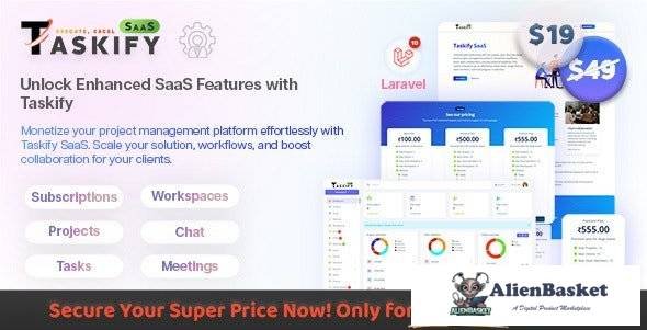 67365  Taskify SaaS v1.0.3 - Project Management System in Laravel