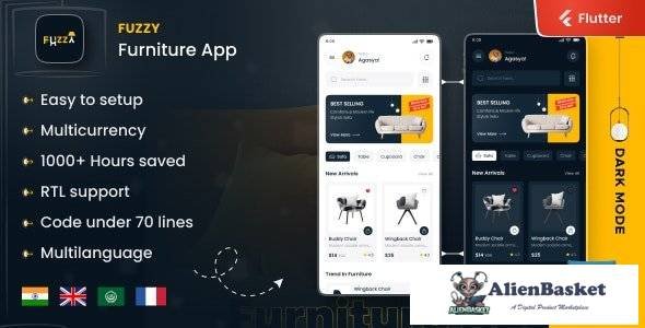 66863  Fuzzy v1.0 - Ecommerce Flutter Ui KIt Template