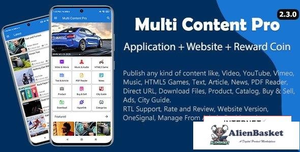 66909  Multi Content Pro (Application and Website) v2.3.0 - 