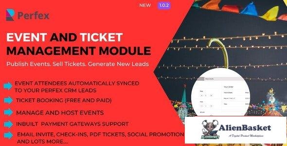 67001  Event Management and Ticket Booking Module for Perfex v1.0.2