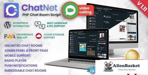 67067  ChatNet v1.11 - PHP Chat Room & Private Chat Script