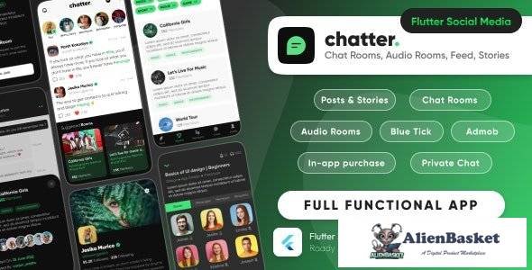 67323  Chatter - Ultimate Social Media with Chat Rooms, Posts, Stories - 3 July 2024