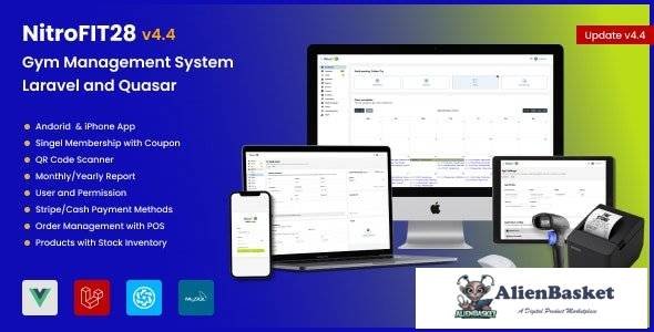 67364  NitroFIT28 v4.4.1 - Fitness & Gym Management System