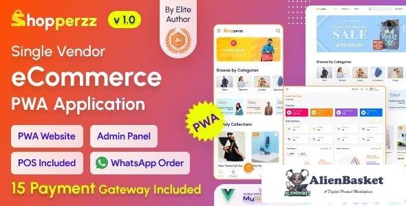 67473  Shopperzz v1.0 - PWA eCommerce CMS with POS & WhatsApp Ordering - 