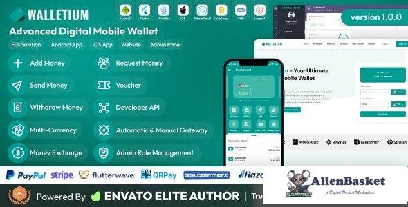 67542  Walletium v1.0.0 - Digital Wallet and Payment Gateway Full Solution