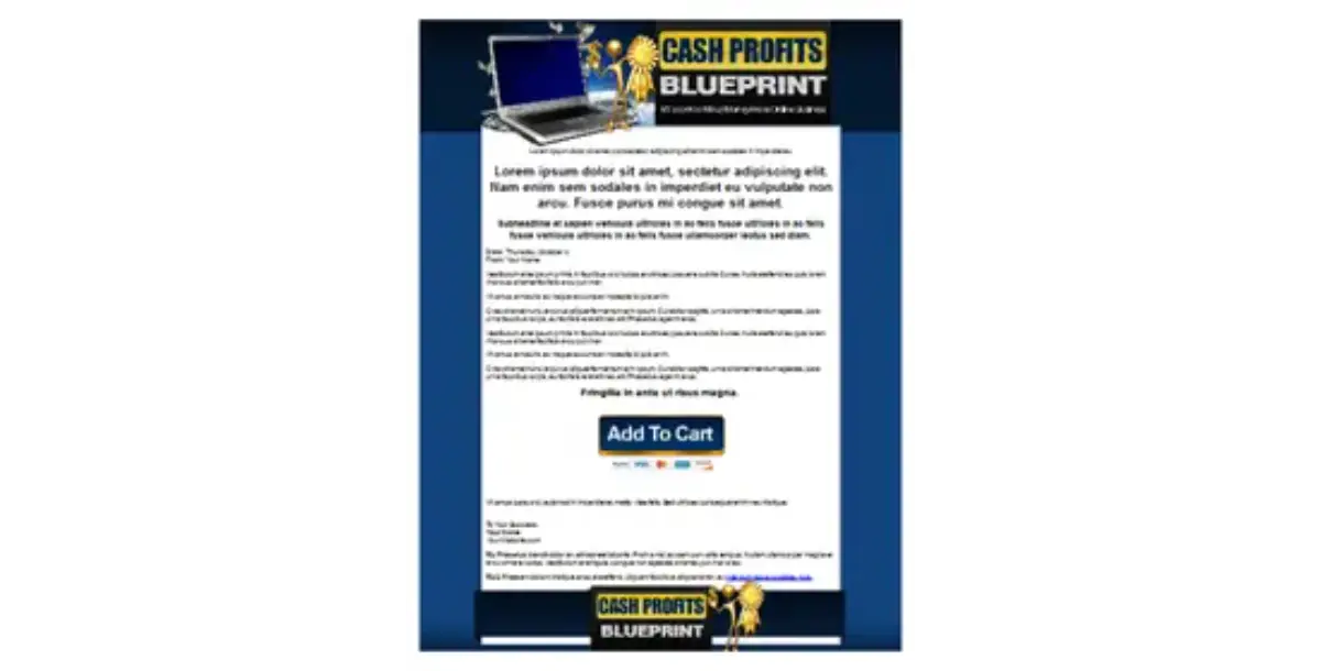 Cash Profits Blueprint Template-8157