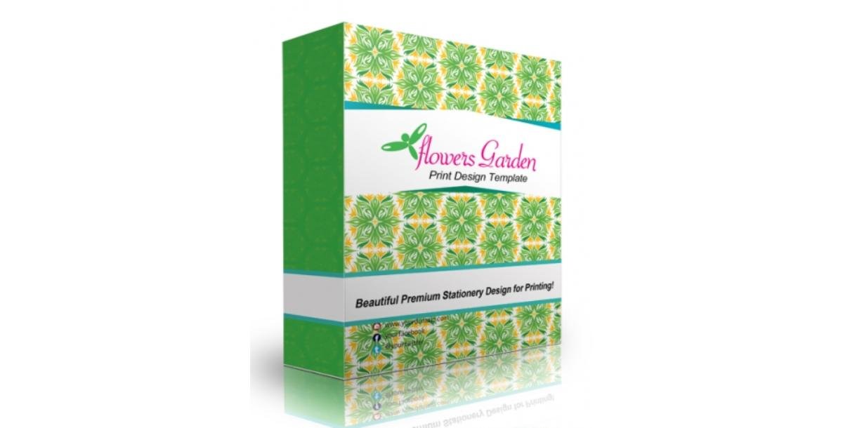 Flower Garden Print Design Template-5497