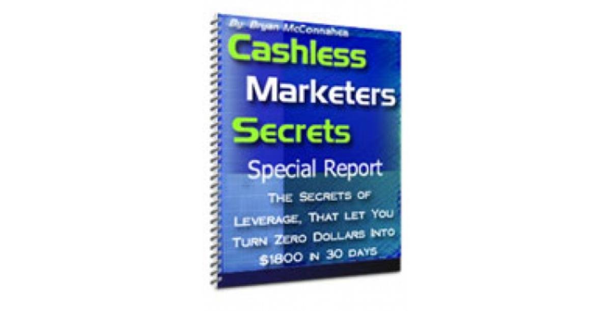 Cashless Marketers Secrets : Special Report-8303