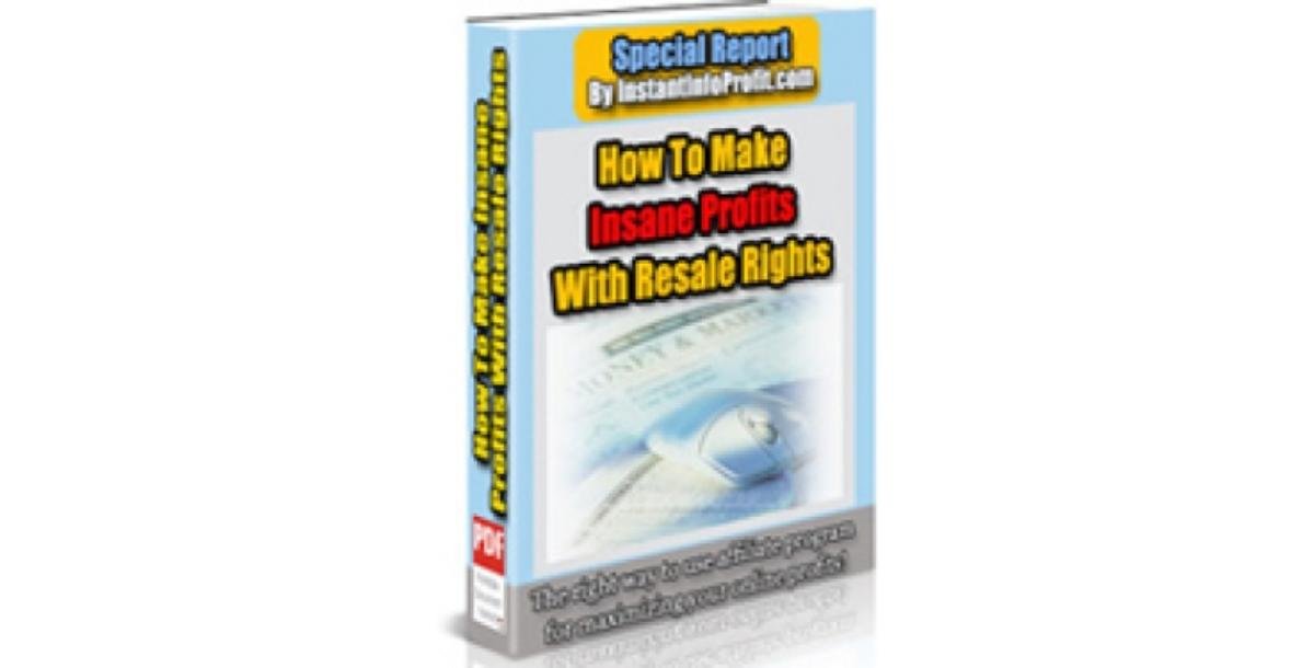 How To Make Insane Profits With Resale Rights-8312