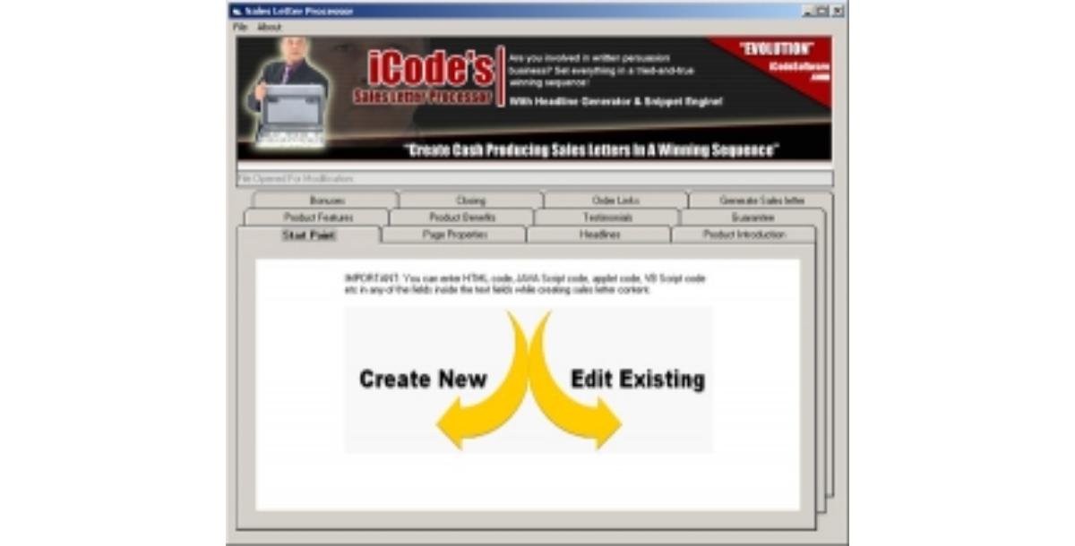 Evolution - The Sales Letter Processor!-703