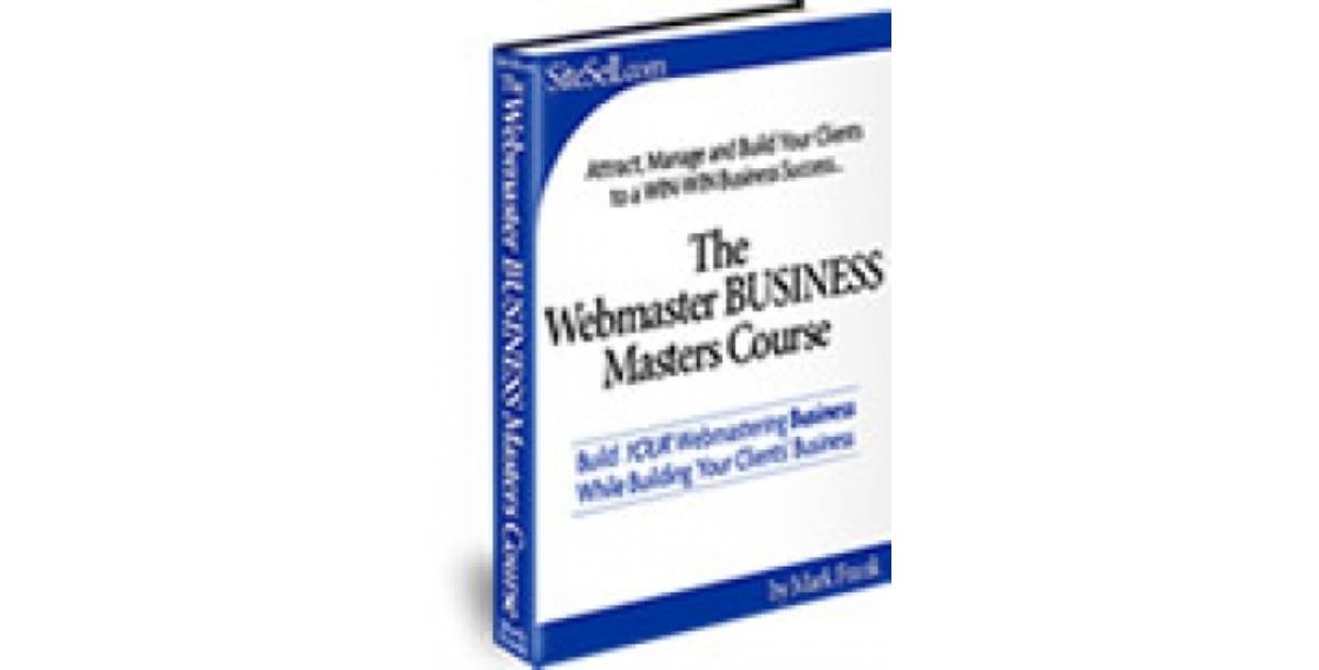 The Webmaster Business Masters Course-7335