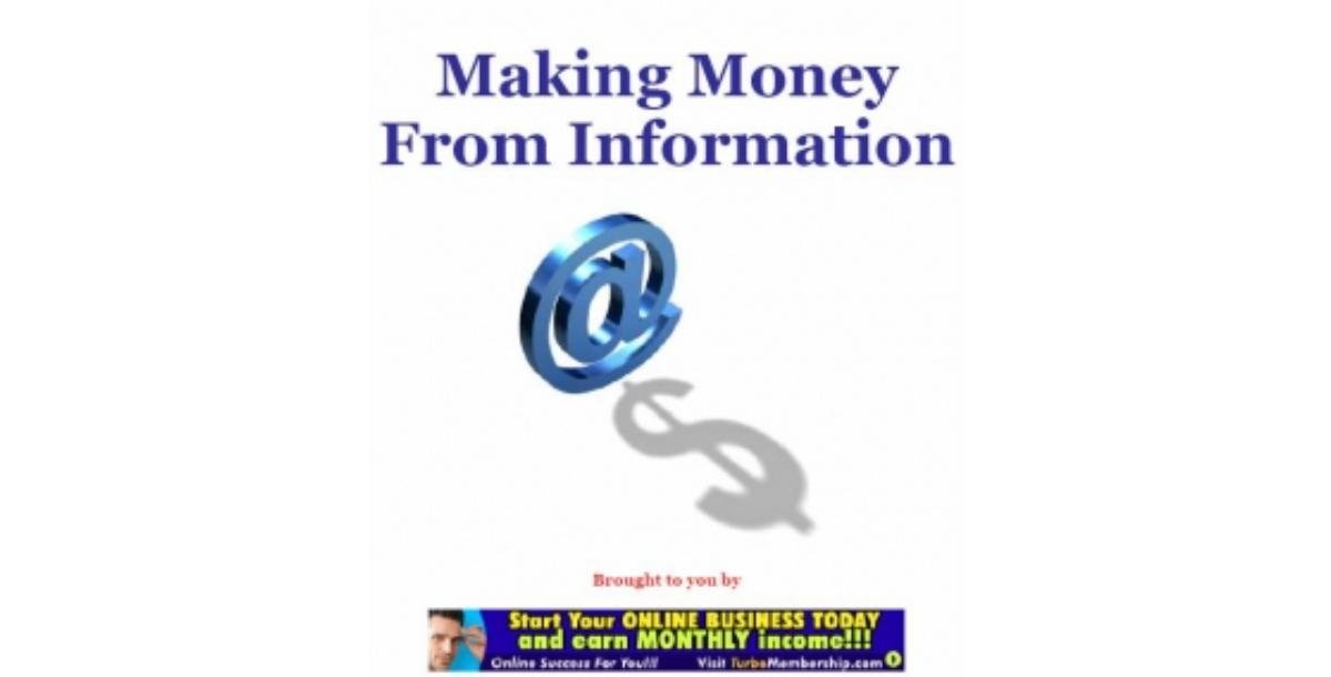 Making Money From Information-8731