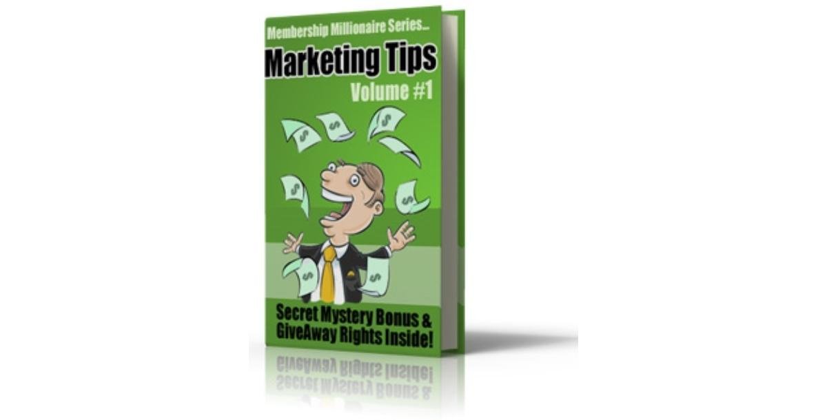 Membership Millionaire Series Marketing Tips Volume #1-3002
