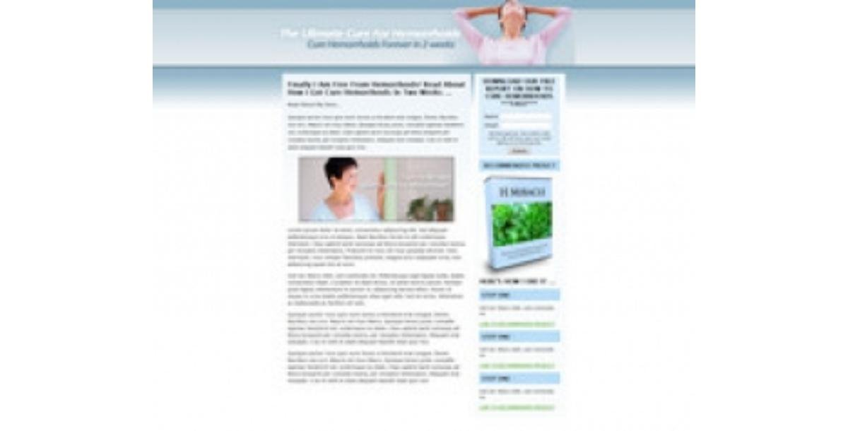 Haemorrhoids Landing Page Template-3875