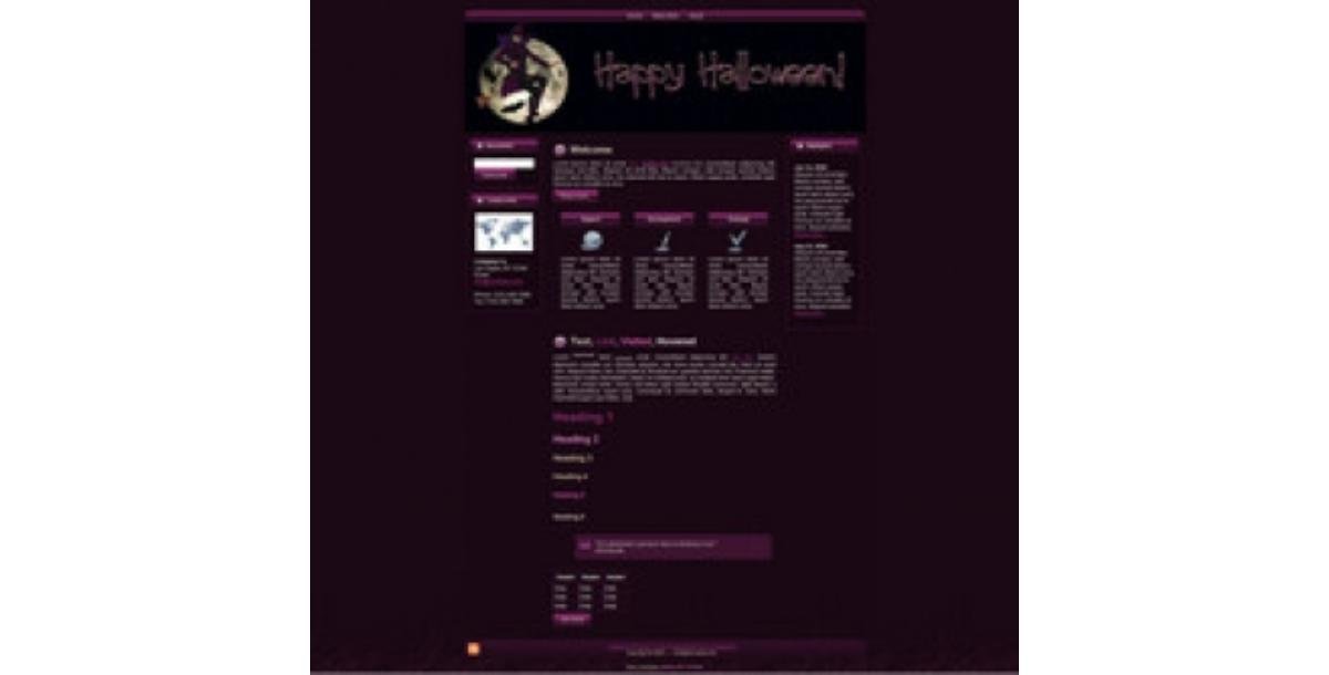 Halloween Witch WP Theme-938