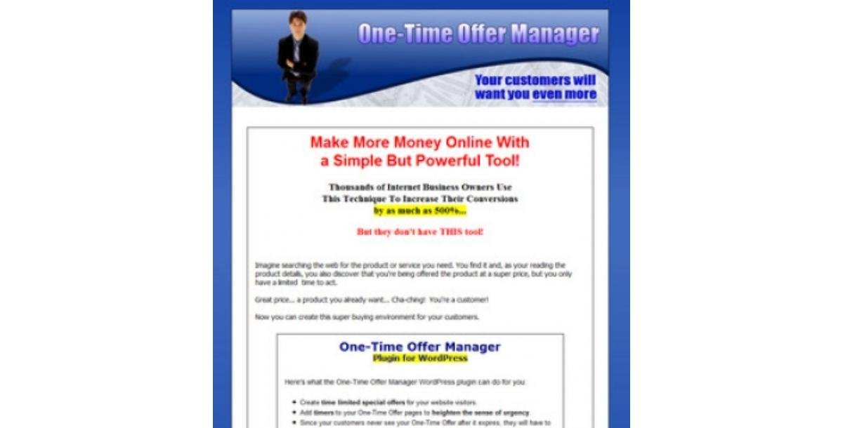 One-Time Offer Manager Plugin For WordPress-3879