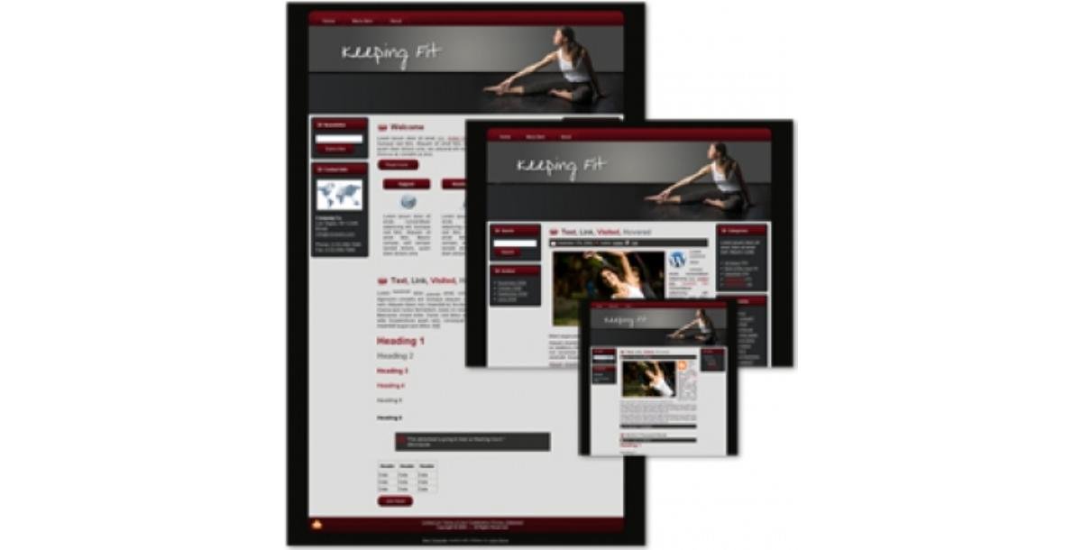 Keeping Fit Themed Wordpress, Blogger and HTML Templates 1-7464