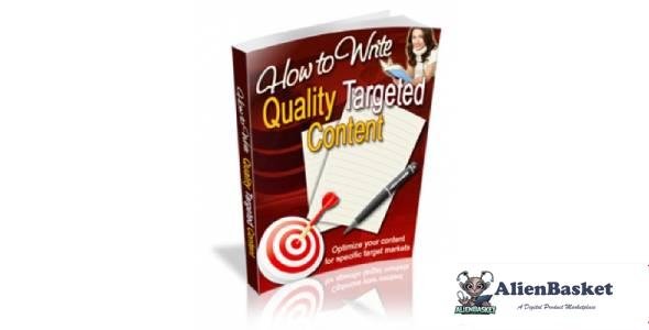 How To Write Quality Targeted Content-3300