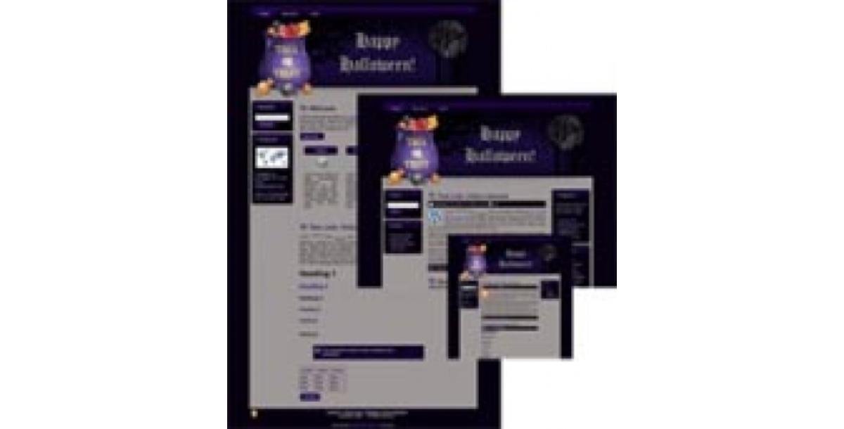 Halloween Site Template 3-931