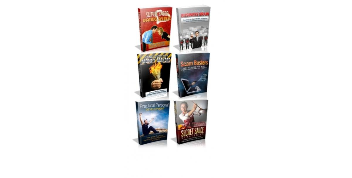 6 Pack Of PLR Ebooks-6144
