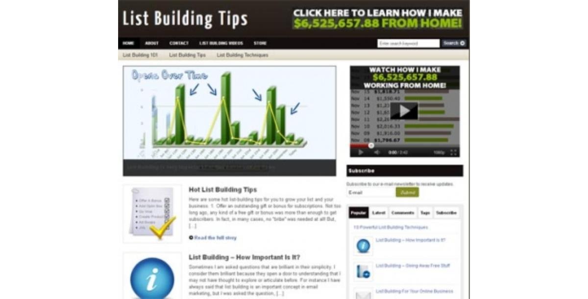 List Building PLR Niche Blog-3906