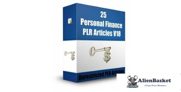 25 Personal Finance PLR Articles V18-9469