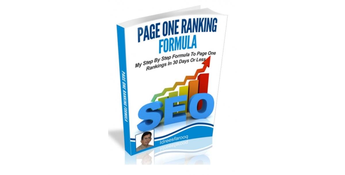 Page One Ranking Formula-4202