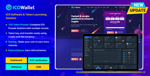 115041 ICOWallet - Complete ICO Software and Token Launching Solution v1.2 