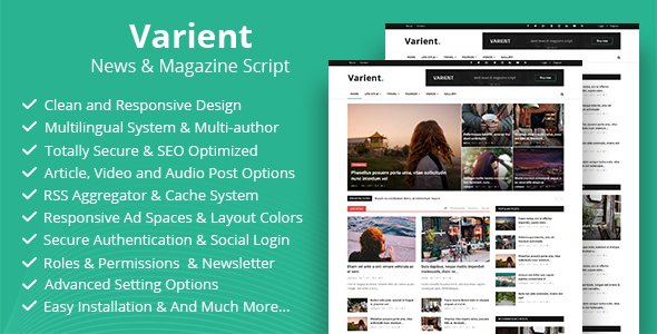 115028 Varient - News & Magazine Script v1.5.5 