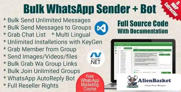 115617 WaSender Bulk WhatsApp Sender + Group Sender + WhatsApp Auto Reply Bot v2.7.2 70527